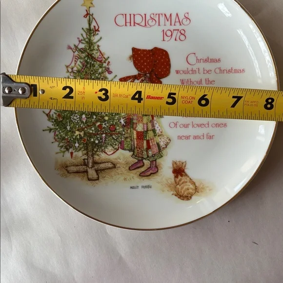 Vintage Holly Hobbie Christmas Plate Commemorative Edition 1978 - Picture 5 of 5
